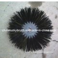 PP Material Black Round Road Brush (YY-019)